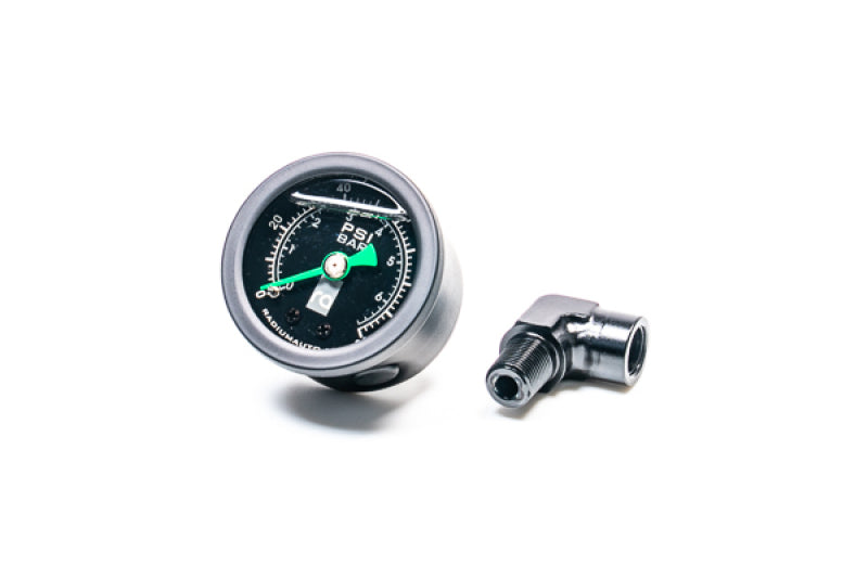 Radium Engineering 0-100 PSI Fuel Pressure Gauge With 90 Degree Adapter - Black Ops Auto Works
