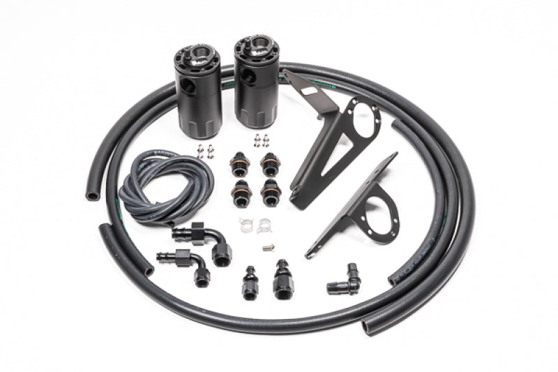 Radium Engineering 00-05 Honda S2000 LH Drive Only Dual Catch Can Kit Fluid Lock - Black Ops Auto Works