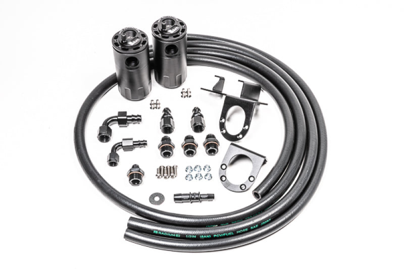 Radium Engineering 07-21 Toyota Tundra Dual Catch Can Kit Fluid Lock - Black Ops Auto Works