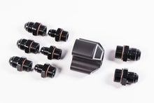 Load image into Gallery viewer, Radium Engineering 3 Into 1 Distribution Block w/ Fittings - Black Ops Auto Works