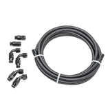 Radium Engineering 6AN Universal PTFE Hose Kit - Black Carbon