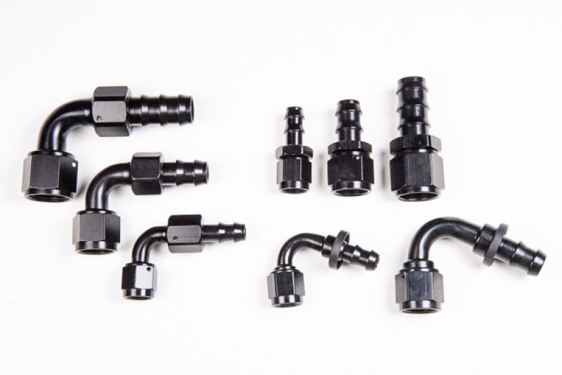 Radium Engineering 8AN 90Deg Pushlok Hose End - Black Ops Auto Works
