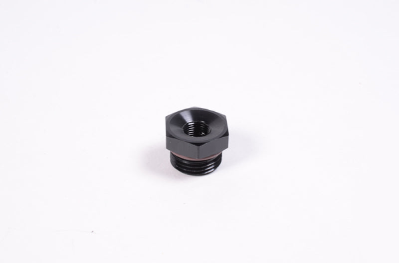 Radium Engineering 8AN ORB to 1/8NPT Female Adapter Fitting - Blk Anodized - Black Ops Auto Works