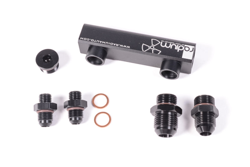 Radium Engineering Bosch Pumps 4 Port Manifold - Black Ops Auto Works