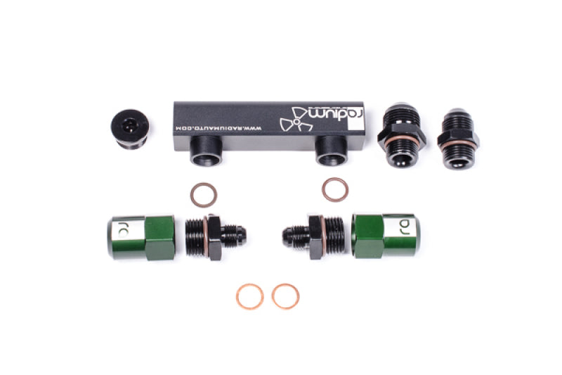 Radium Engineering Bosch Pumps 4 Port Manifold Reuses Check Valves - Universal - Black Ops Auto Works