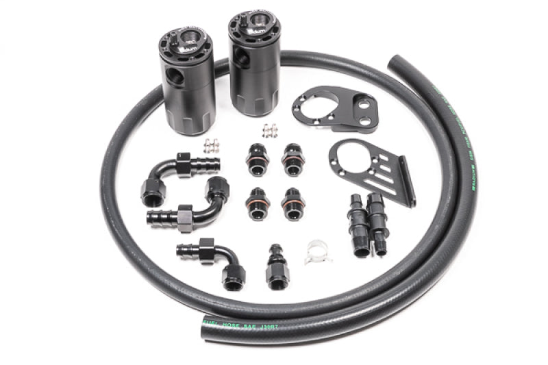 Radium Engineering Dual Catch Can Kit Fiesta ST Fluid Lock - Black Ops Auto Works