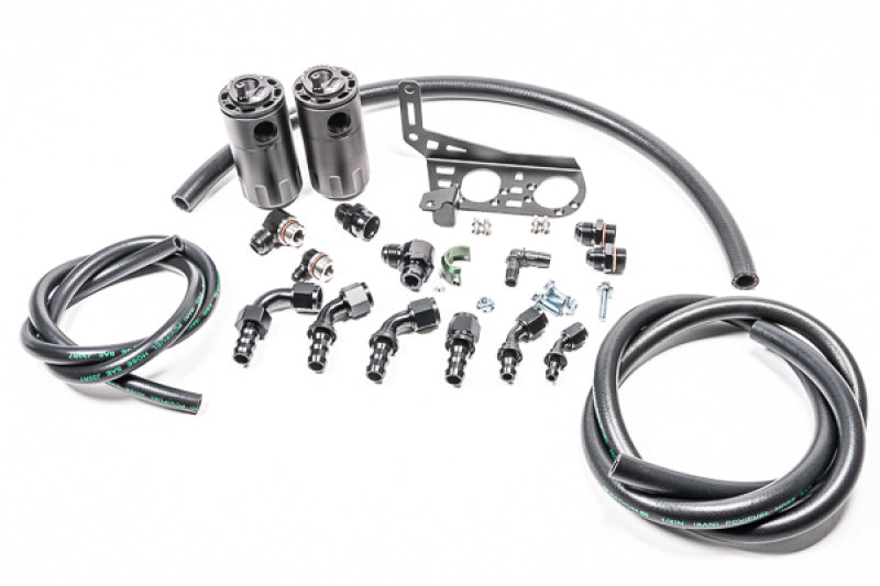 Radium Engineering Dual Catch Can Kit Gallardo LP Fluid Lock - Black Ops Auto Works
