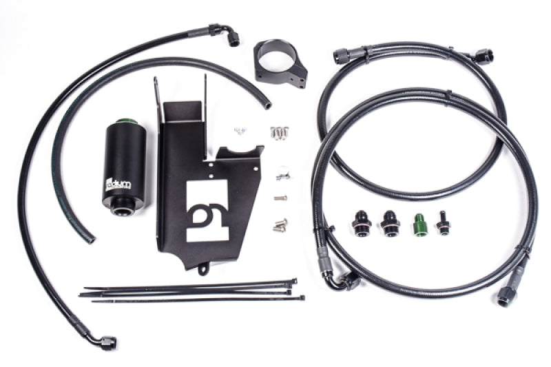 Radium Engineering Fuel Hanger Plumbing Kit EVO 7/8/9 Microglass Filter - Black Ops Auto Works