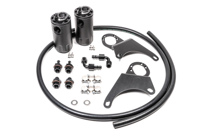 Radium Engineering Mitsubishi Evo 8-9 Dual Catch Can Kit Fluid Lock - Black Ops Auto Works