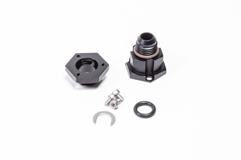 Radium Engineering Pump Outlet Adapter - Extended - Black Ops Auto Works