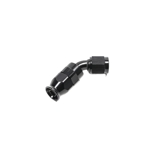 Radium Engineering -6AN 45 Degree PTFE Hose End - Black - Radium Engineering 14-0632