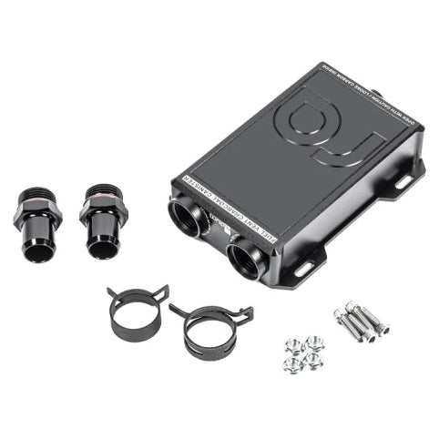 Radium Engineering Compact Fuel Vent Charcoal Canister with 12AN Hose Fittings - Radium Engineering 20-1827-12