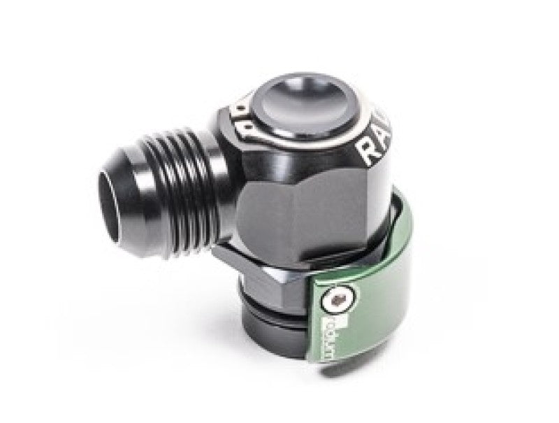 Radium V2 Quick Connect 19mm Male to 10AN Male 90 Degree - Black Ops Auto Works