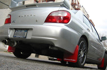 Load image into Gallery viewer, Rally Armor 02-07 Subaru WRX/STI/RS/2.5i (Wagons Req. Mod.) Red UR Mud Flap w/ White Logo - Black Ops Auto Works