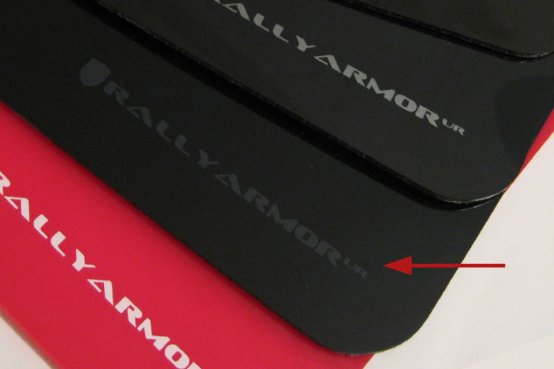 Rally Armor 03-08 Subaru Forester Black UR Mud Flap w/ Grey Logo - Black Ops Auto Works