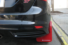 Load image into Gallery viewer, Rally Armor 12-19 Ford Focus ST / 16-19 RS Red Mud Flap w/ White Logo - Black Ops Auto Works