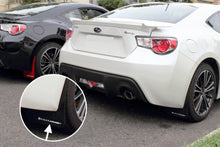 Load image into Gallery viewer, Rally Armor 13-17 Subaru BRZ / Scion FR-S Black UR Mud Flap w/ White Logo - Black Ops Auto Works