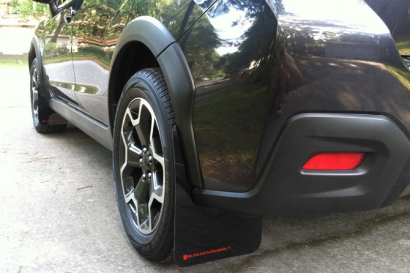 Rally Armor 13-17 Subaru Crosstrek XV Black UR Mud Flap w/ Red Logo - Black Ops Auto Works