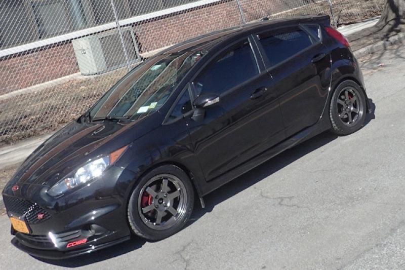 Rally Armor 13-19 USDM Ford Fiesta ST Black UR Mud Flap w/ Silver Logo - Black Ops Auto Works