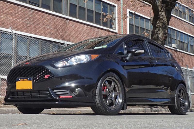 Rally Armor 13-19 USDM Ford Fiesta ST Black UR Mud Flap w/ Silver Logo - Black Ops Auto Works