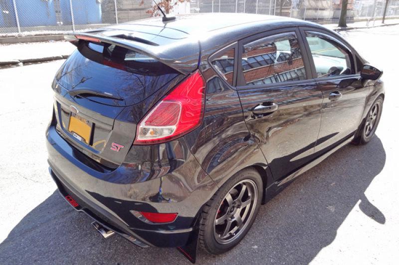 Rally Armor 13-19 USDM Ford Fiesta ST Black UR Mud Flap w/ Silver Logo - Black Ops Auto Works