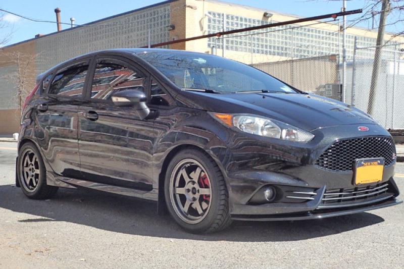 Rally Armor 13-19 USDM Ford Fiesta ST Black UR Mud Flap w/ Silver Logo - Black Ops Auto Works