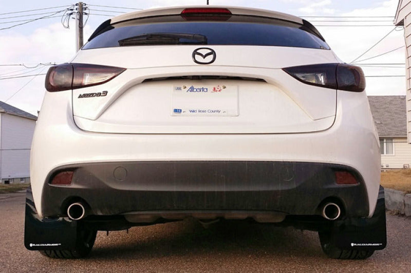 Rally Armor 14-18 Mazda 3/Speed3 Red UR Mud Flap w/ White Logo - Black Ops Auto Works