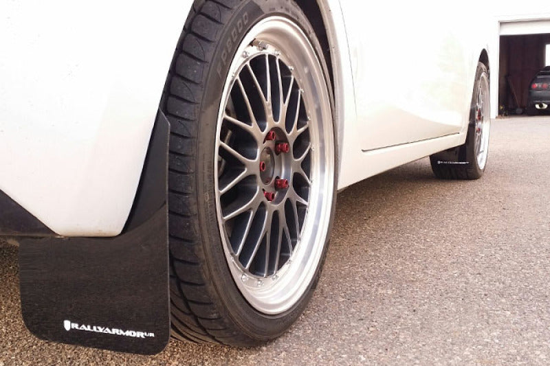 Rally Armor 14-18 Mazda 3/Speed3 Red UR Mud Flap w/ White Logo - Black Ops Auto Works