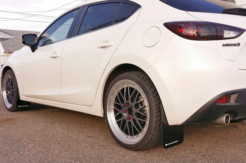 Rally Armor 14-18 Mazda 3/Speed3 Red UR Mud Flap w/ White Logo - Black Ops Auto Works