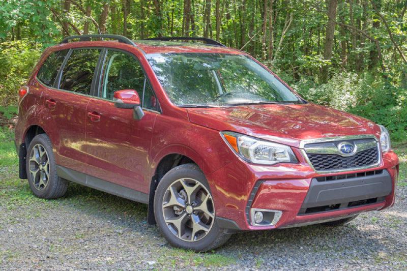 Rally Armor 14-18 Subaru Forester Black Mud Flap w/ Grey Logo - Black Ops Auto Works