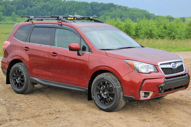 Rally Armor 14-18 Subaru Forester Black Mud Flap w/ Red Logo - Black Ops Auto Works
