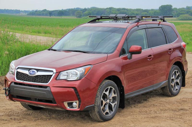 Rally Armor 14-18 Subaru Forester Black Mud Flap w/ Red Logo - Black Ops Auto Works