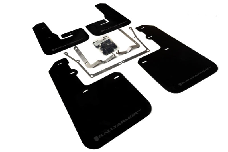 Rally Armor 15-18 VW Jetta Black UR Mud Flap w/ Grey Logo - Black Ops Auto Works