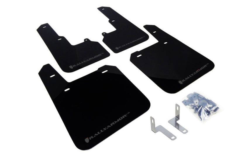 Rally Armor 15-19 Subaru Outback Black UR Mud Flap w/ Grey Logo - Black Ops Auto Works