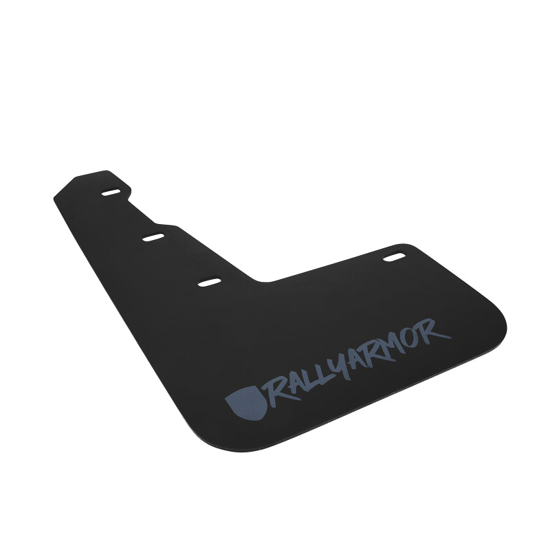 Rally Armor 15-21 Subaru WRX &amp; STI Black Mud Flap Grey Altered Font Logo - Black Ops Auto Works