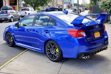Load image into Gallery viewer, Rally Armor 15-21 Subaru WRX/STI (Sedan ONLY) Black UR Mud Flap w/ Green Logo - Black Ops Auto Works