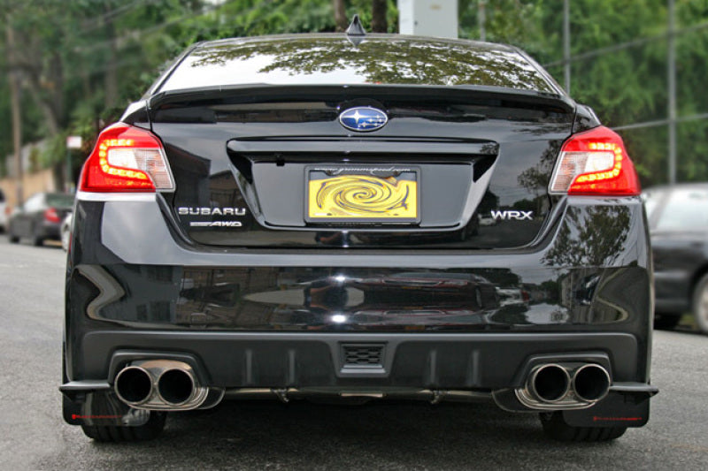 Rally Armor 15-21 Subaru WRX/STI (Sedan ONLY) Black UR Mud Flap w/ Silver Logo - Black Ops Auto Works