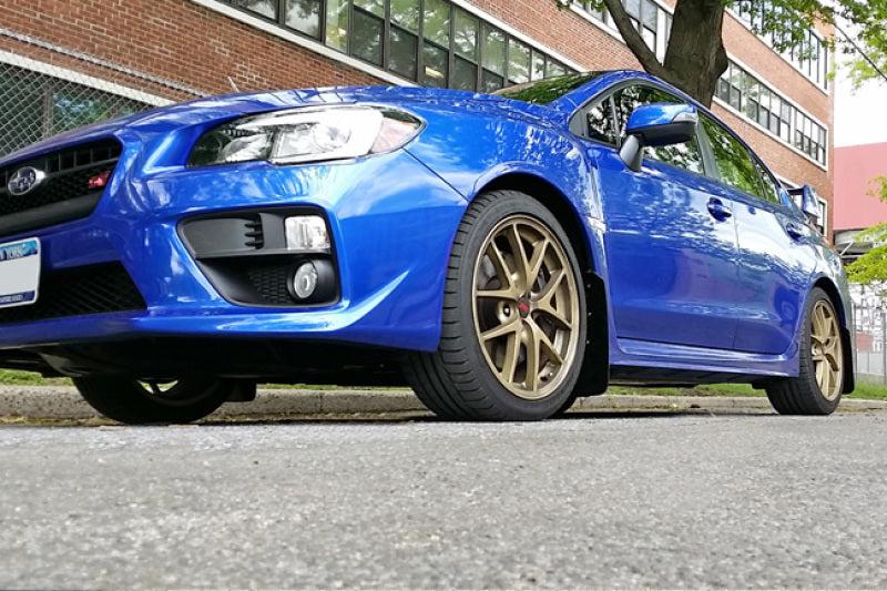Rally Armor 15-21 Subaru WRX/STI (Sedan ONLY) Black UR Mud Flap w/ Silver Logo - Black Ops Auto Works