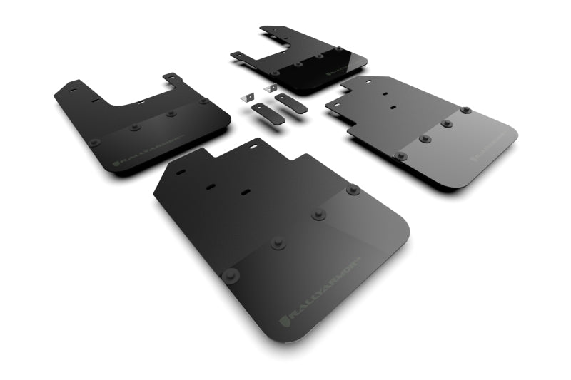 Rally Armor 16-22 Toyota Tacoma Black Mud Flap w/ Army Green Logo - Black Ops Auto Works