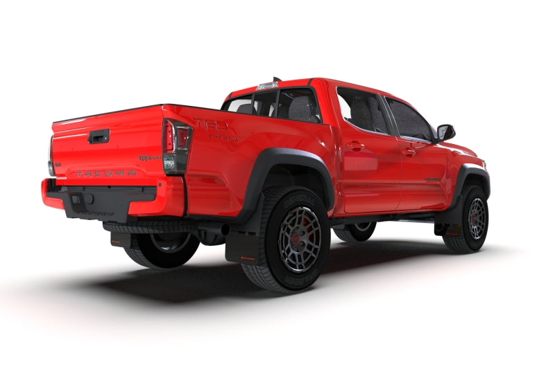 Rally Armor 16-22 Toyota Tacoma Black Mud Flap w/ Grey Logo - Black Ops Auto Works