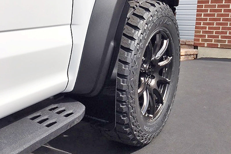 Rally Armor 17-20 Ford F-150 Raptor Black UR Mud Flap w/ Dark Grey Logo - Black Ops Auto Works