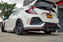 Load image into Gallery viewer, Rally Armor 17-21 Honda Civic Type R Black UR Mud Flap w/ White Logo - Black Ops Auto Works