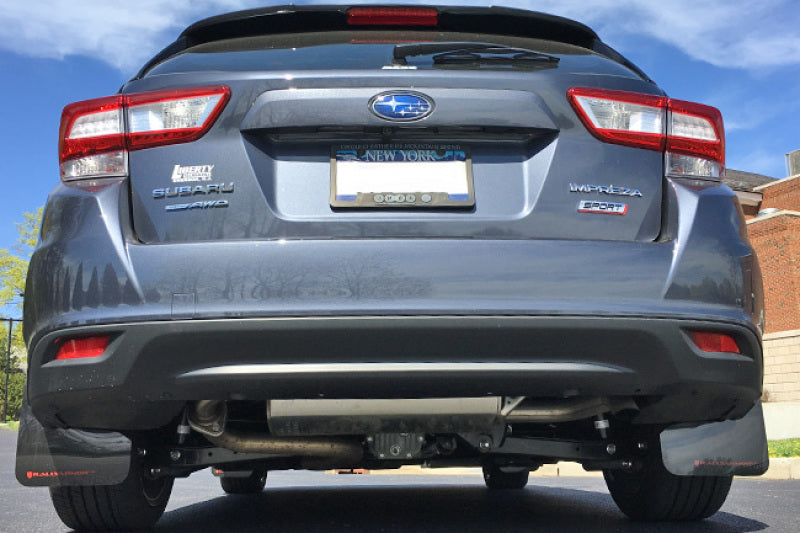 Rally Armor 17-22 Subaru Impreza Black UR Mud Flap w/ Grey Logo - Black Ops Auto Works