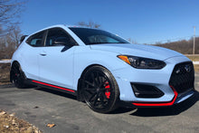 Load image into Gallery viewer, Rally Armor 19-22 Hyundai Veloster N Black UR Mud Flap w/ Performance Blue Logo - Black Ops Auto Works