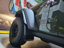Load image into Gallery viewer, Rally Armor 19-23 Jeep JT Gladiator Mojave/Rubicon Black Mud Flap w/ Metallic Black Logo - Black Ops Auto Works