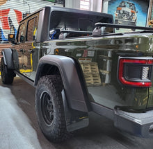 Load image into Gallery viewer, Rally Armor 19-23 Jeep JT Gladiator Mojave/Rubicon Black Mud Flap w/ Metallic Black Logo - Black Ops Auto Works