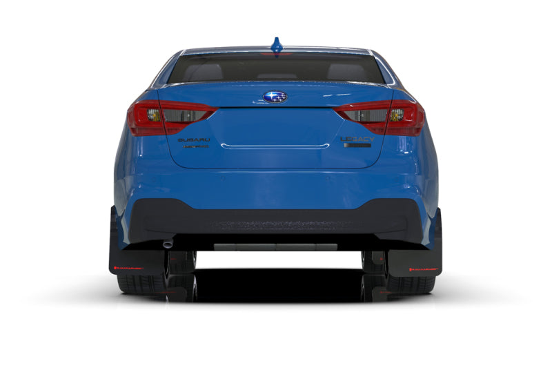 Rally Armor 20-22 Subaru Legacy Black UR Mud Flap w/ Grey Logo - Black Ops Auto Works
