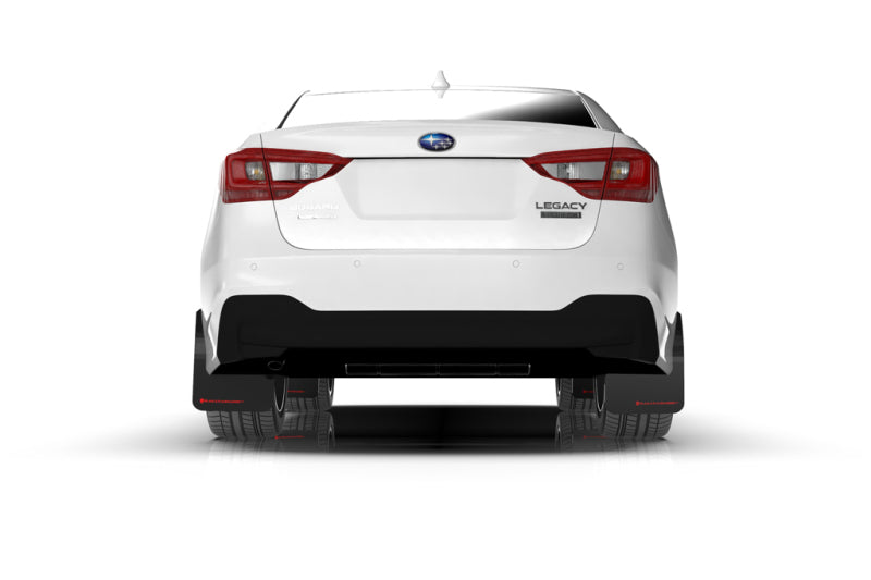 Rally Armor 20-22 Subaru Legacy Black UR Mud Flap w/ Grey Logo - Black Ops Auto Works