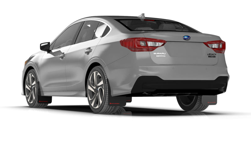 Rally Armor 20-22 Subaru Legacy Black UR Mud Flap w/ Grey Logo - Black Ops Auto Works