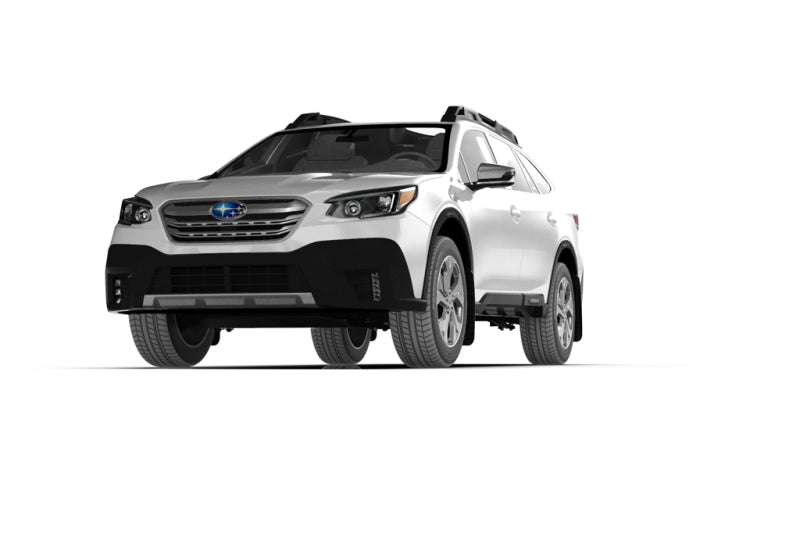 Rally Armor 20-22 Subaru Outback Black UR Mud Flap w/ White Logo - Black Ops Auto Works